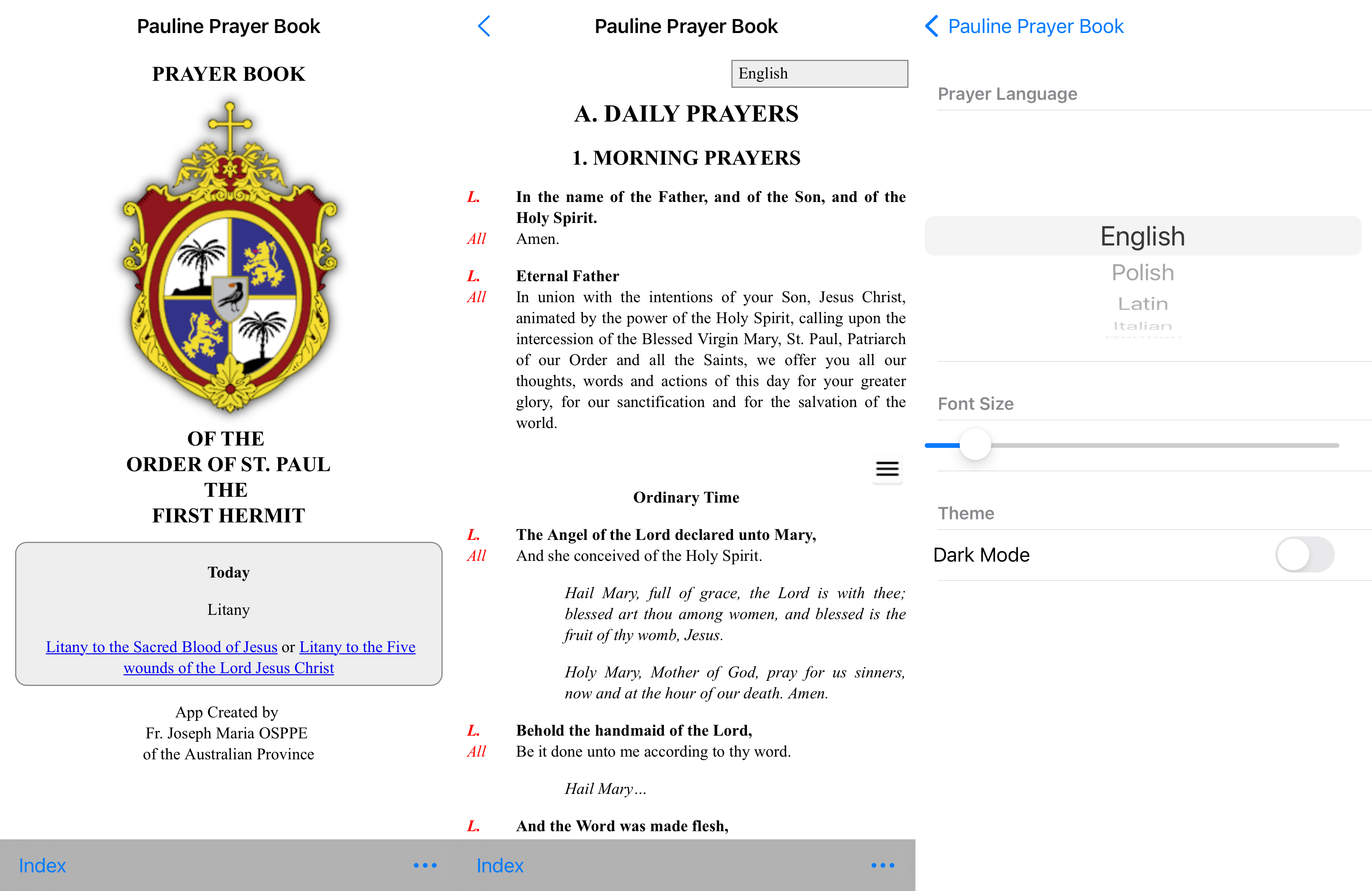 Pauline Prayer Book App